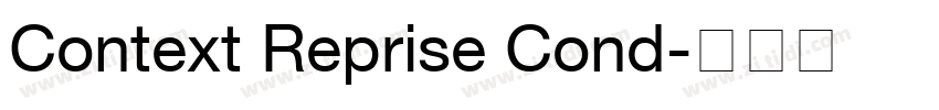 Context Reprise Cond字体转换